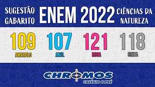 Gabarito ENEM 2022 CHROMOS  Prova Amarela Questão 109  Ciências da Natureza [upl. by Thapa]