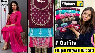 🌻Flipkart Kurti Set Haul Starting Rs349😀FestivewearPartywearDailywear Kurti Haul Flipkart Haul [upl. by Nylatsyrk]