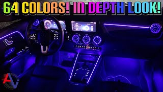 2023 Mercedes GLA InteriorExterior Lights At Night  InDepth Look of 64 Color Ambient Lighting [upl. by Adnerak]