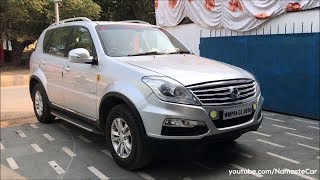 Ssangyong Rexton W RX7 by Mahindra 2017  Reallife review [upl. by Oidgime776]