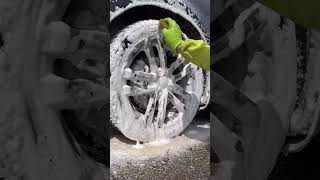 Car wheels cleaning satisfying asmr washing Mobile Car Valeting Kinsale [upl. by Elleirol]