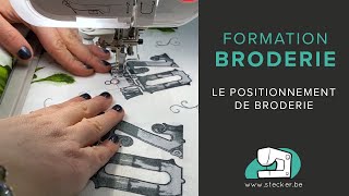 Le positionnement de broderie [upl. by Bazluke]