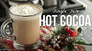 How to Make Hot Cocoa Hot Chocolate For One Recipe [upl. by Irik]