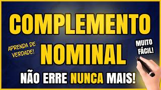 COMPLEMENTO NOMINAL Aprenda de uma Vez por TODAS [upl. by Hiamerej]