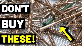 6 TYPES OF SCREWS Every DIYer Needs To Have Plus Which Screws NOT TO BUY [upl. by Ettenahc230]