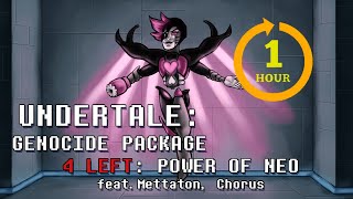 Undertale Genocide Package  Power of NEO One Hour ft Alex Beckham [upl. by Vyse179]