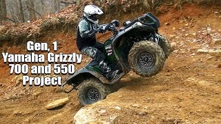 Yamaha Grizzly 700 and 550 Project Upgrade to 2016 Standards and Beyond [upl. by Reffinej264]