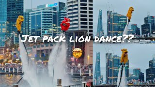 How I spent CNY Eve in Sydney  Lion Dance Jet Pack amp Fireworks at Darling Harbour [upl. by Paulson438]