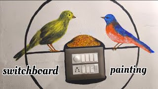 switch board painting ideas I switchboard painting art l new design I switchboard art I videos [upl. by Ennaisoj]