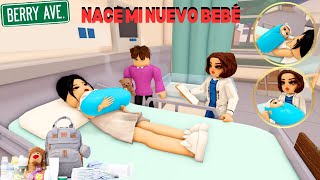 NACE MI NUEVO BEBÉ POR FIN ESTA CON NOSOTROS CON MI ESPOSO EN BERRY AVENUE ROBLOX [upl. by Adile112]