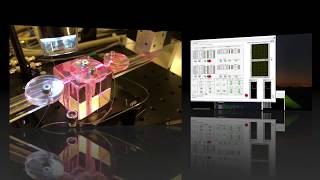 Fast singlemode array IO device active alignment with FMPA double hexapod system [upl. by Atnuahs]