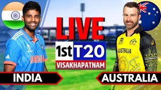 India vs Australia 1st T20 Live Score  India vs Australia Live  IND vs AUS Live Commentary [upl. by Socher]