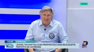 Leonel Pavan apresenta planos para a cidade de Camboriú nas Eleições 2024 [upl. by Singh222]