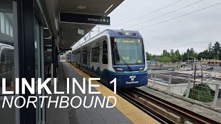 2023 Complete Sound Transit Link Line 1 Ride  Angle Lake to Northgate [upl. by Lontson]