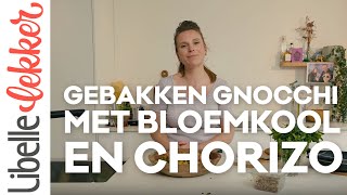 Gebakken gnocchi met bloemkool en chorizo [upl. by Idolla]