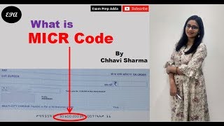 What is MICR code in Bank ChequeIBPS Clerk By Chhavi Sharma [upl. by Hiett]