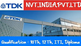 भर्ती है TDK COMPANY BAWAL HARYANA मे  TDK NVT INDIA PVT LTD  private job in haryana [upl. by Ttereve]