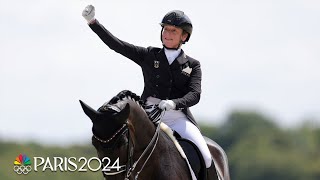 Isabell Werth wins HISTORIC 14th Olympic equestrian medal  Paris Olympics  NBC Sports [upl. by Wharton]