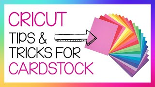 Cricut Tutorial Tips and Tricks on how to use Cardstock to Make a Card [upl. by Heim65]