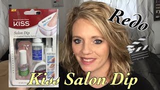 Kiss Salon Dip Redo  Removal  Second time around [upl. by Odell]