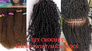 DIY HOW TO DO CROCHET MICRO TWIST  MINI TWIST FOR 1 ONLY minitwists sisterlocks [upl. by Baun]