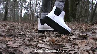 My new leather white Ugg Neumel Platform Chelsea boots preview 👢 [upl. by Wilt]