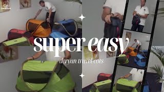 Deryan travelcot  Super easy in use  Pops up in 2 sec [upl. by Brandice]