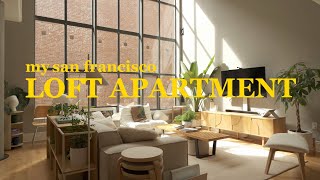 San Francisco Loft Apartment Tour  20 foot windows lots of plants bright amp cozy vibes [upl. by Gruver26]