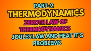 Thermodynamics part 2 Zeroth law of thermodynamics ll Joules law and heat [upl. by Naynek]