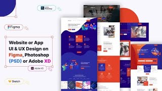 how to design website in photoshop  Design photoshop or psd web template figma website design [upl. by Lehet]