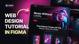 UXUI Design Tutorial in Figma  Design Modern Website from Scratch [upl. by Blithe]