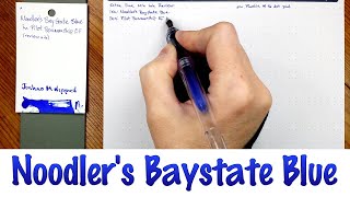 Noodlers Baystate Blue [upl. by Franckot451]