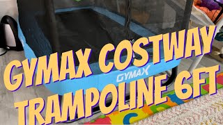 GYMAX COSTWAY TRAMPOLINE 6ft Review [upl. by Ajssatan]