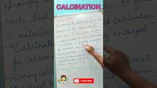 What is Calcination 🤔shortsfeed ConnectChemistry [upl. by Emirac]