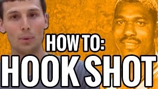 Basketball Moves For Low Post Players How To Hook Shot  Hakeem Olajuwon [upl. by Ecnahs]