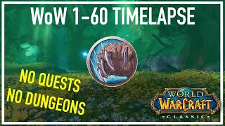 WoW Classic 160 Time Lapse in 1 Hour by Grinding Mobs  NO QUESTS NO DUNGEONS [upl. by Ettenaj134]