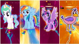 My little pony dance opila Bird Tiles Hop Edm rush gameplay Cyber Shooter Games [upl. by Imorej]