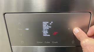 Frigidaire Gallery Refrigerator Control Settings And Turning Cooling Mode On Or Off [upl. by Rois]