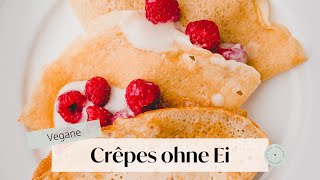 Vegane Crêpes ohne Ei  Aline Made [upl. by Yffat]