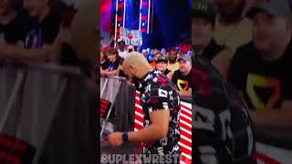 Ricochet FRONT FLIP out of Ring vs Logan Paul😲 [upl. by Sivet]