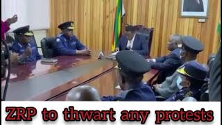 Zimbabwe police warns those who want to protest in the SADC Summit to be held in Zimbabwe [upl. by Sudoeht]