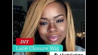 How to Make a Wig with a Lace Closure Step by Step [upl. by Ahsemak]