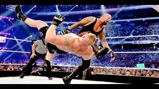 Undertaker vs Brock Lesnar Wrestlemania 30 WWE en español [upl. by Acimat992]