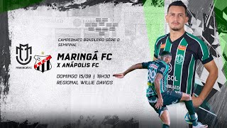 AO VIVO E COM IMAGENS  MARINGÁ FC X ANÁPOLIS  SEMIFINAL  VOLTA  BRASILEIRÃO SÉRIE D 2024 [upl. by Etteuqaj86]