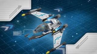 SWARM INTERCEPTOR 70701 Lego Galaxy Squad Animated Building Review [upl. by Assenej]