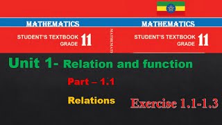 New Curriculum Grade 11 mathematics Tutorial unit 1 part 1 domain and range of relation [upl. by Nihcas98]