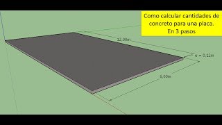 como calcular cantidades de concreto cemento arena y grava [upl. by Nickola]