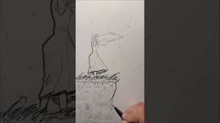 Drawing Persephone Jones on a cliffside day 21 makimaking comicart comicartfans sketch [upl. by Odnaloy503]