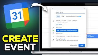 How To Create Event On Google Calendar 2024 [upl. by Rawdin]