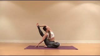 TUTORIAL Compass Pose  Kiana Ng Yoga [upl. by Hnirt]